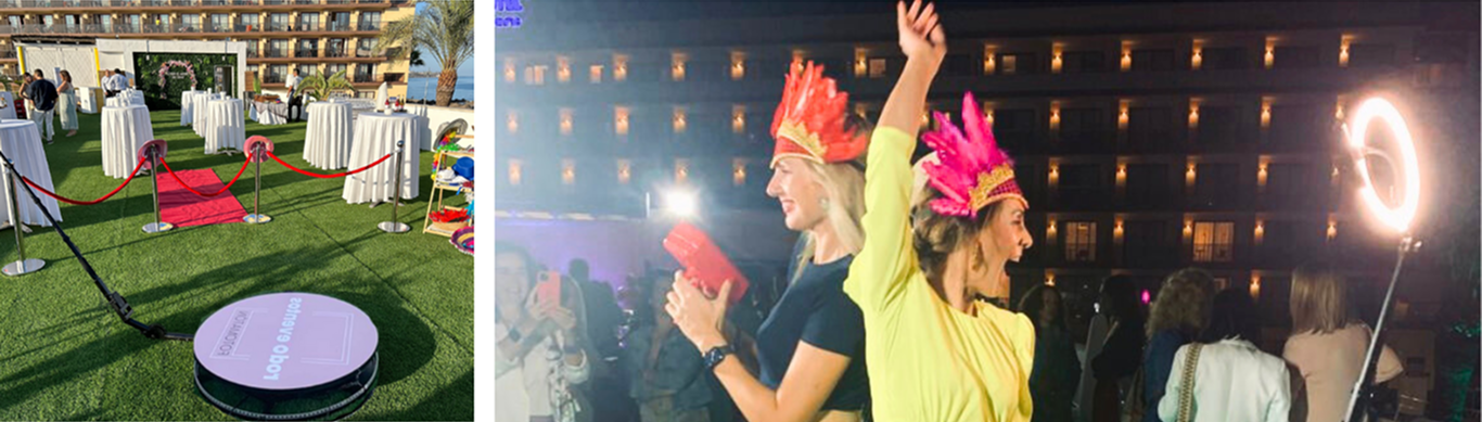 Plataforma 360 grados para eventos